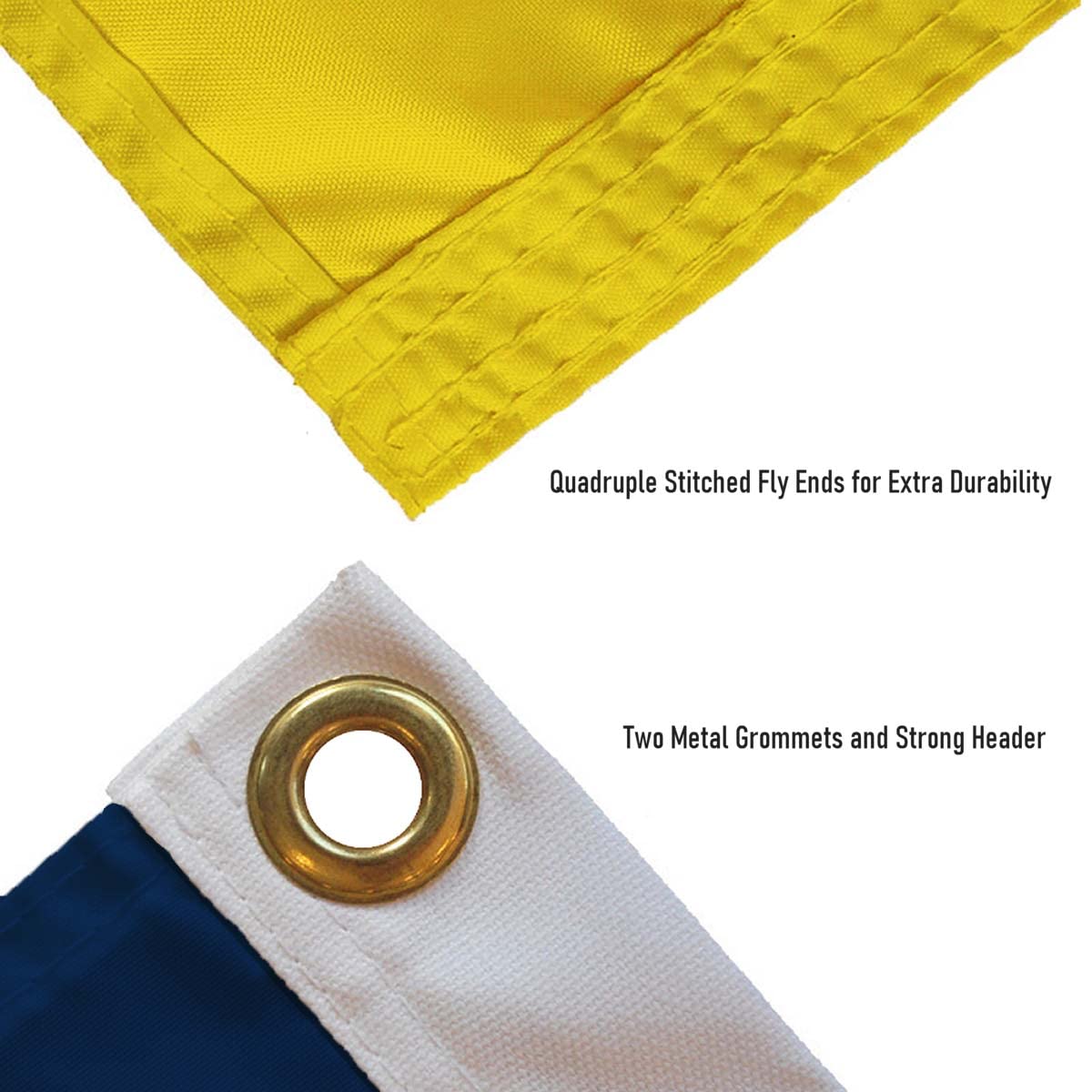 College Flags & Banners Co. tailgate banner in use for Michigan Wolverines display