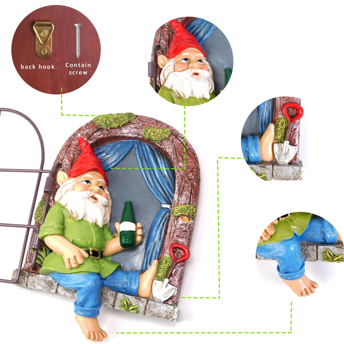 Colomix funny garden gnome decor brings playful charm to lawns and patios.