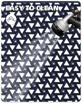 Color&Geometry non-slip backing offers stable footing in all weather