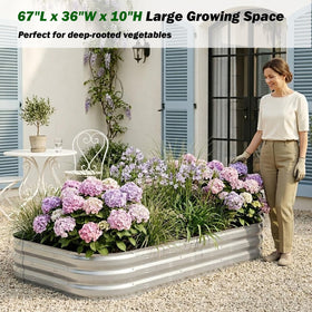 Colorfulbeetle bed with side vents promotes healthy root respiration and plant vigor.