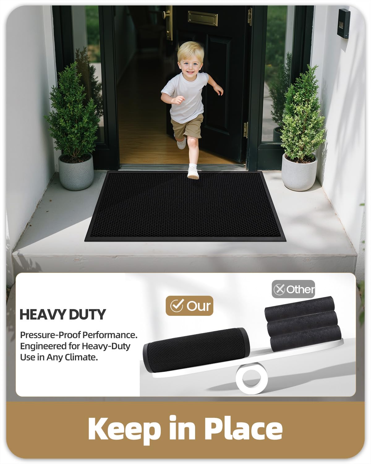 Color&Geometry all-season durability handles extreme temperatures for outdoor use.