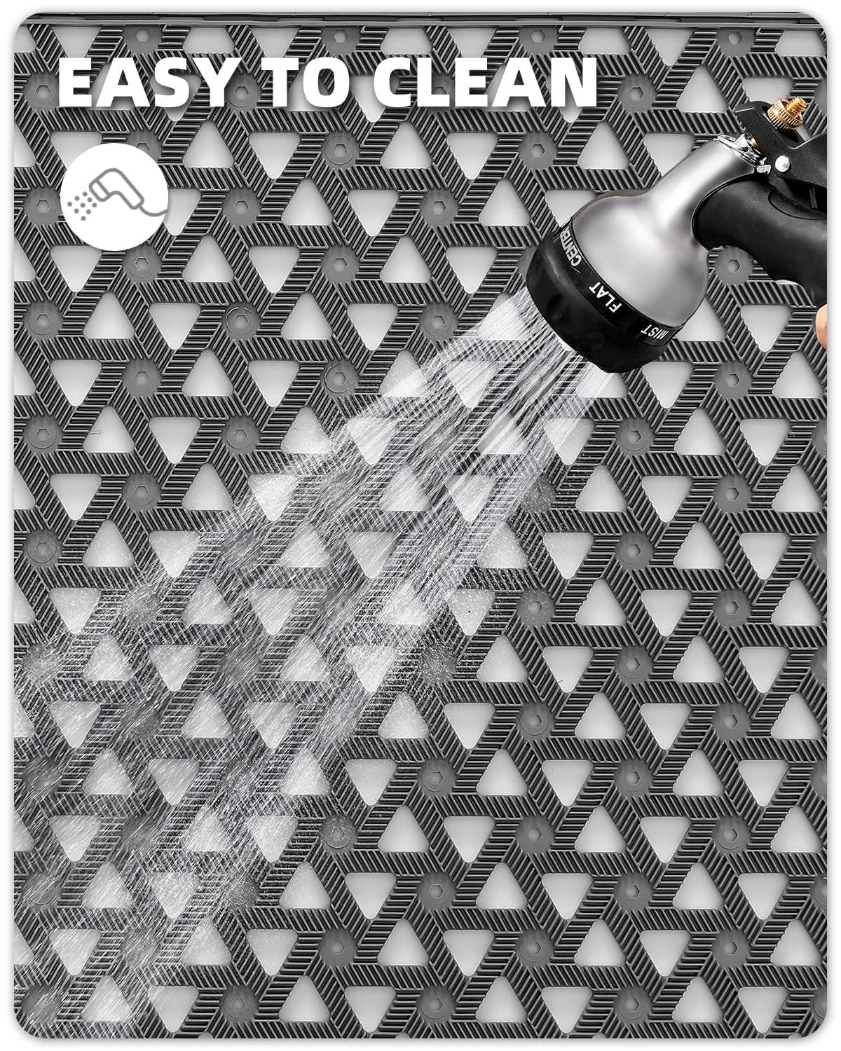 Color&Geometry deep grooves capture dirt, mud, and moisture effectively
