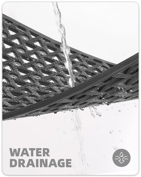 Color&Geometry dirt-trapping grooved mat keeps mud from spreading indoors