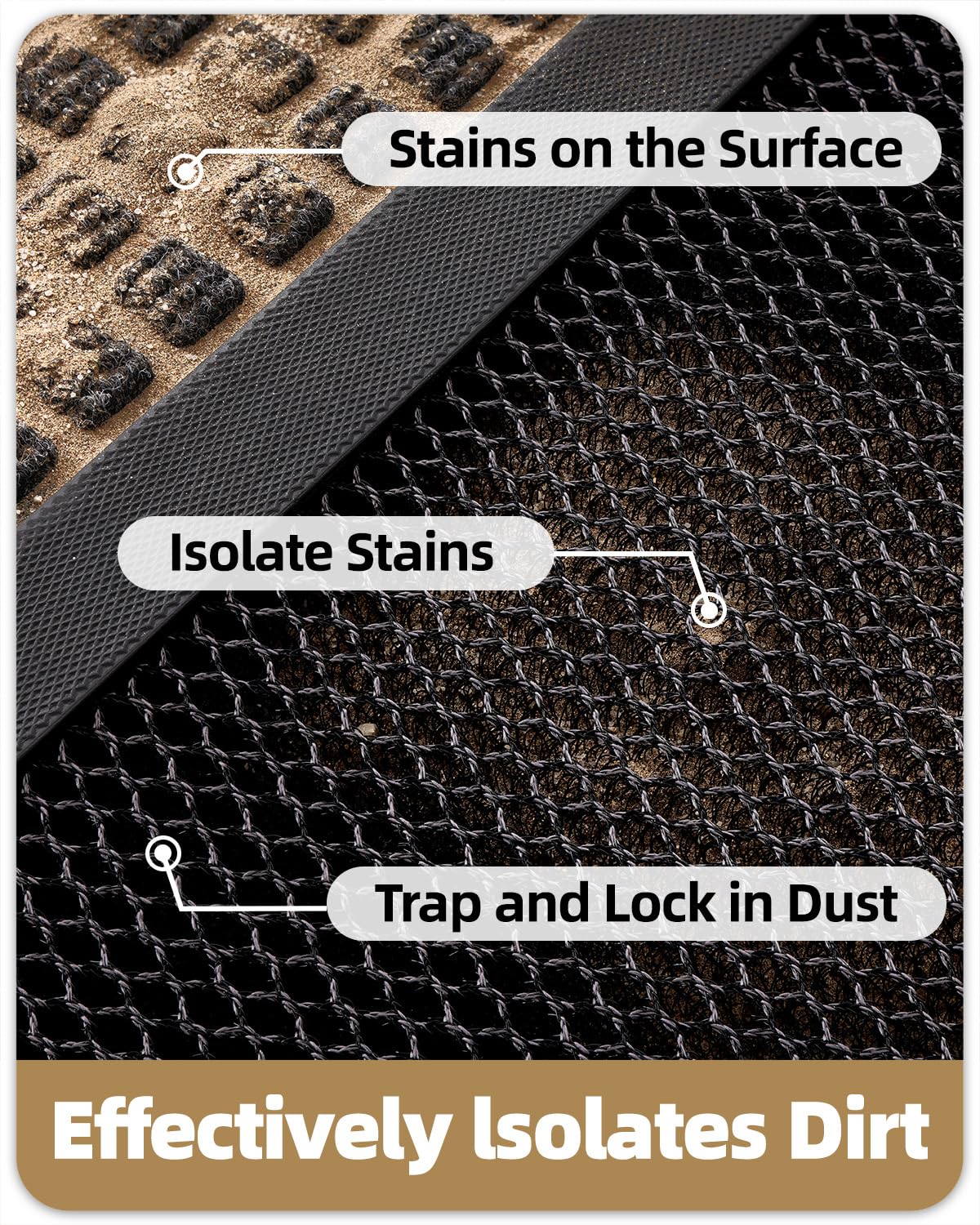 Color&Geometry easy-clean design supports quick shake-out or hose-down cleaning.
