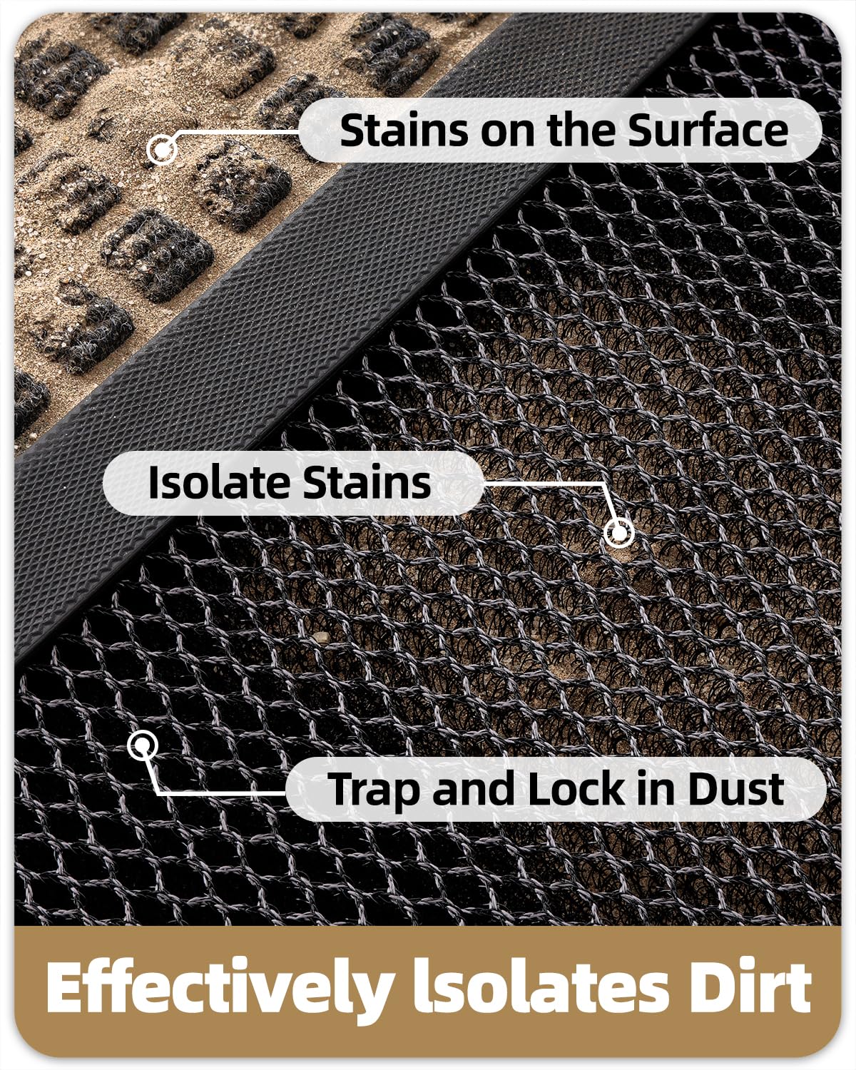 Color&Geometry easy maintenance—lift, shake, or hose down for quick cleaning.