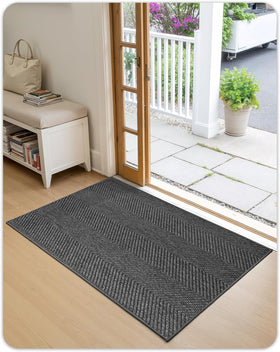 Color&Geometry entryway mat ideal for busy hallways and foyers.