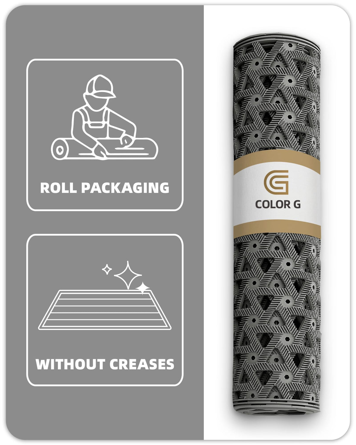 Color&Geometry high-traffic entry mat endures frequent use at busy doors
