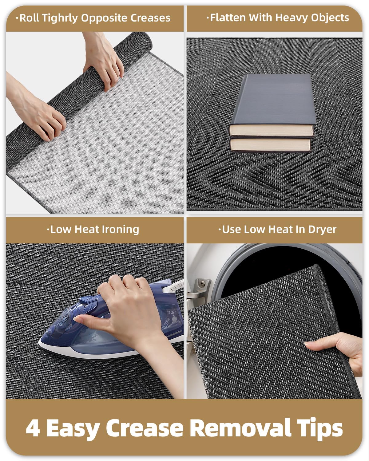 Color&Geometry machine washable doormat stays fresh after cleaning.
