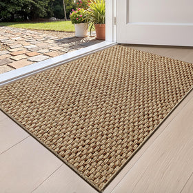 Color&Geometry ultra-thin door mat with geometric texture for a clean entryway.
