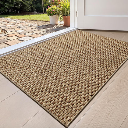 Color&Geometry ultra-thin door mat with geometric texture for a clean entryway.