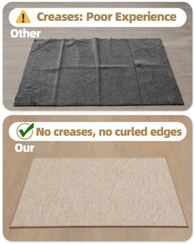 Color&Geometry washable entry mat easy to clean after muddy days.