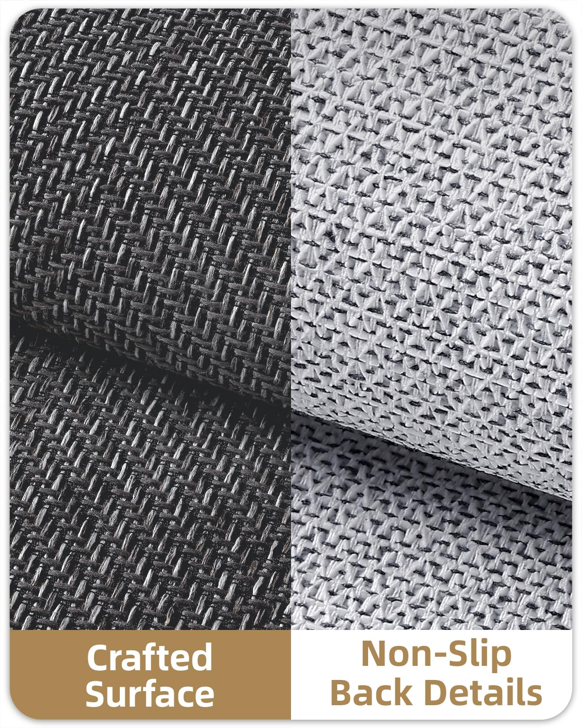 Color&Geometry woven-pattern entry mat adds texture to entryways.