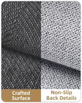 Color&Geometry woven-pattern entry mat adds texture to entryways.