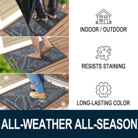 Colorxy doormat stain and fade resistant for weather-ready outdoor spaces.