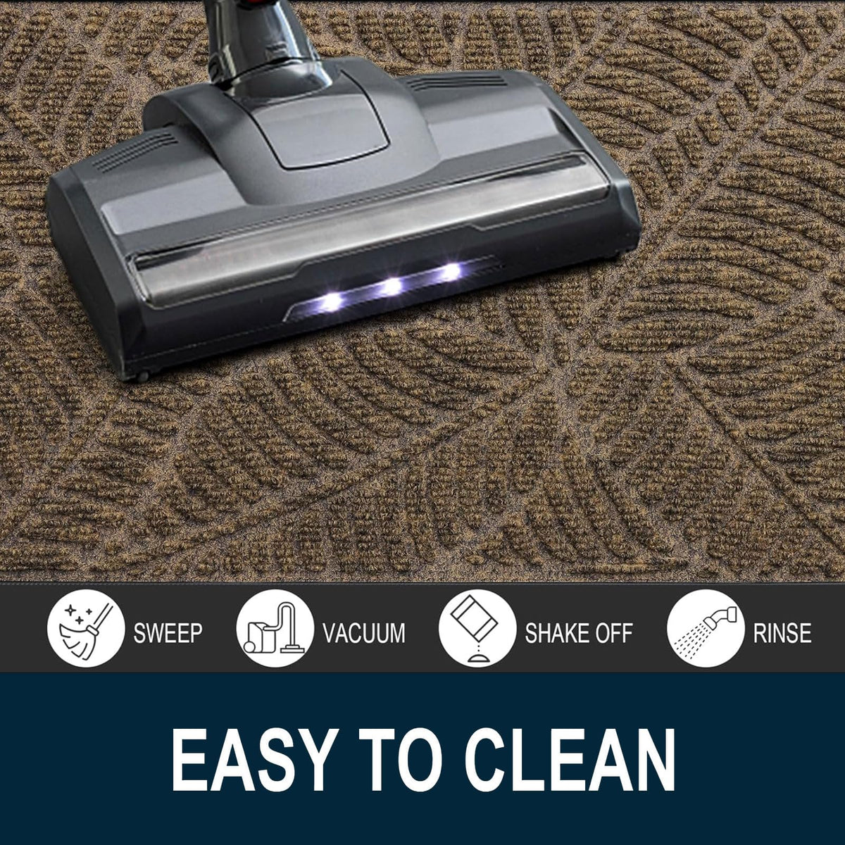 Colorxy moisture and dirt absorbent top keeps indoor areas cleaner