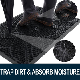 Colorxy natural rubber backing provides non-slip grip for safe entry and exit.