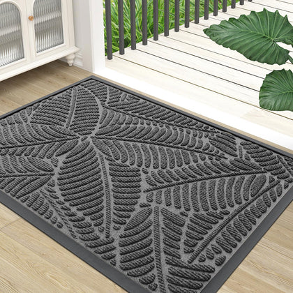 Colorxy waterproof doormat at the front entrance with dirt-catching texture for cleaner entry.