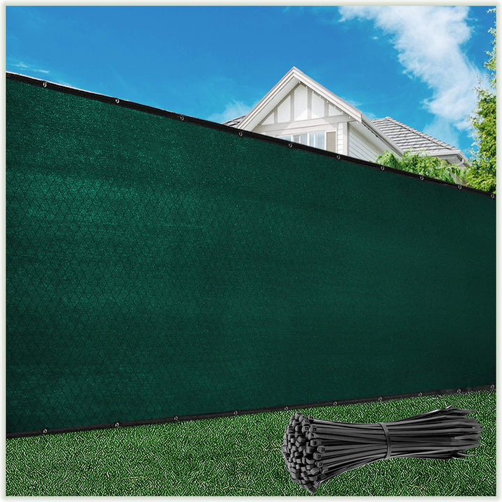 ColourTree 6x50 green fence screen for backyard privacy and shade.