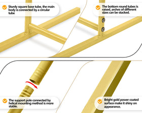 COLRASN gold arch backdrop stand 6ft ideal for versatile venues