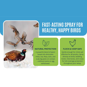 Colton's Naturals Poultry Spray essential oils close-up emphasizing plant-based scent