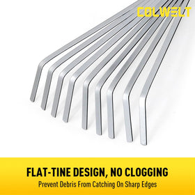 Colwelt handheld rake is lightweight at 0.4 lbs for extended comfort.