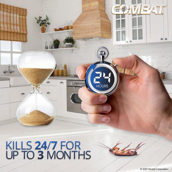 Combat Max bait station designed for indoor use.