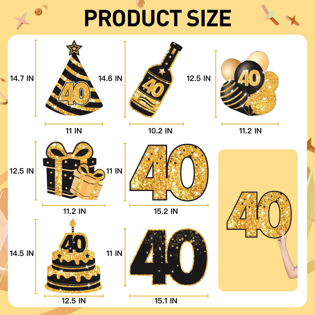 ComboJoy 40th banner accents create elegant wall decor.