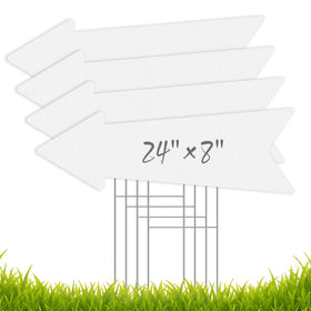 ComboJoy Arrow Sign with H-Stake guides open-house guests clearly outdoors.