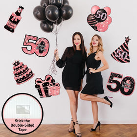 ComboJoy double-sided tape allows residue-free wall mounting of signs.