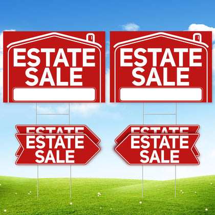 ComboJoy estate signs 24x16 foldable front view for clear outdoor visibility