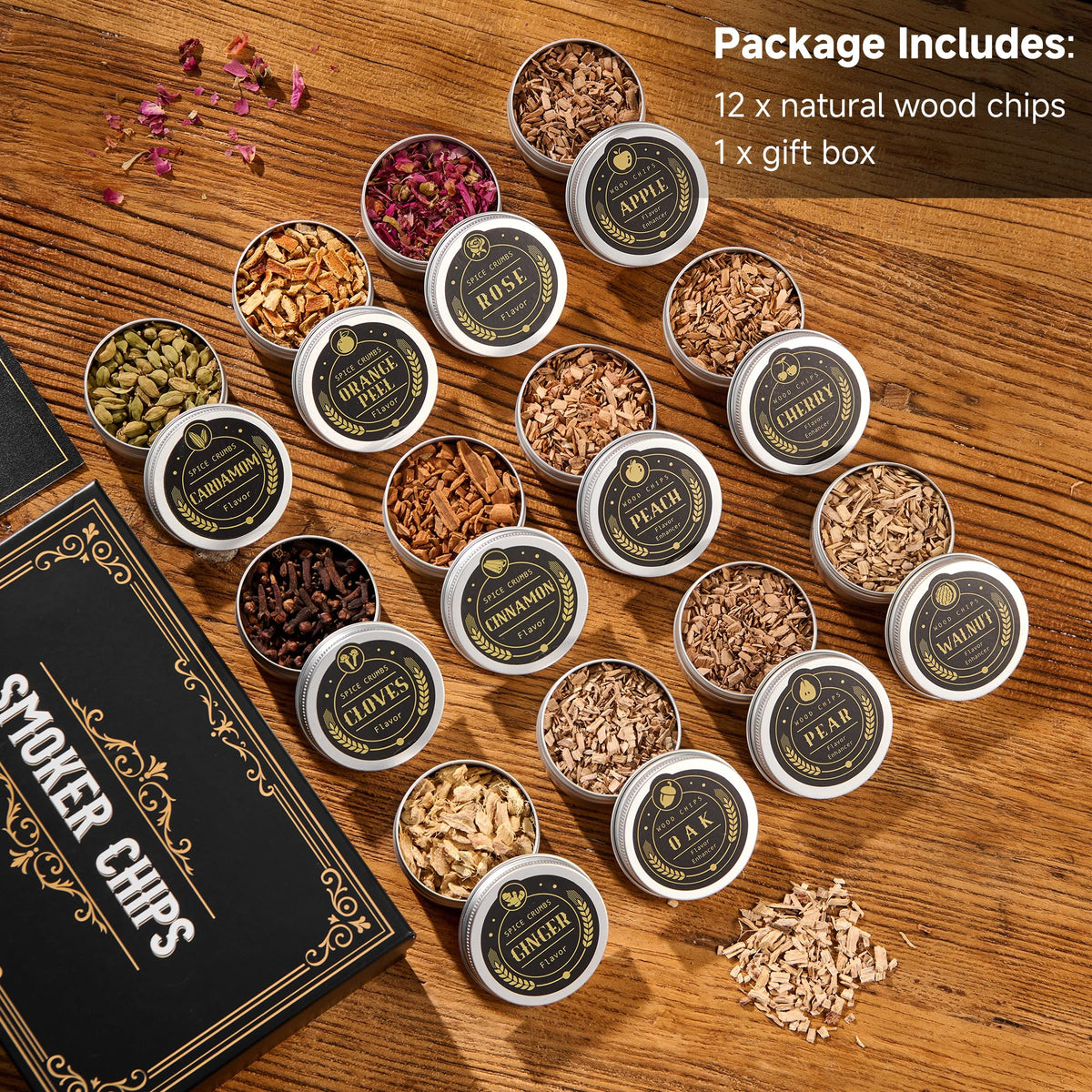 ComboJoy gift box showcasing 12 flavors for whiskey lovers and bartenders.
