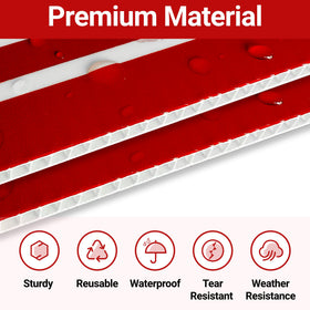 ComboJoy metal stakes H-shaped for sturdy ground support.