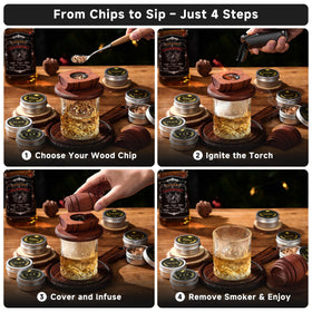 ComboJoy rose and ginger chips create floral aroma with balanced heat.