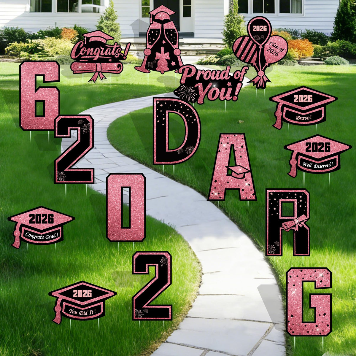 ComboJoy versatile outdoor graduation decor for photos and walls