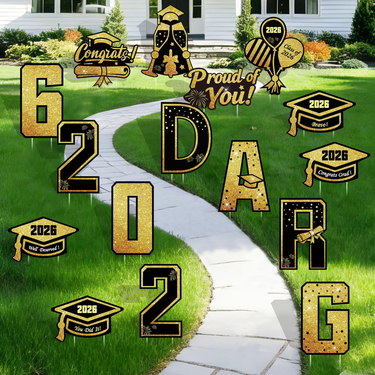 ComboJoy graduation party decor backdrop and photo prop options.