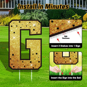 ComboJoy vibrant grad signs with HD printing for crisp colors.