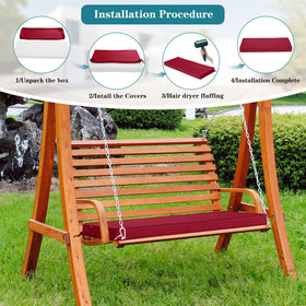 Comcaver 30D foam bench cushion offers comfort without bottoming out.