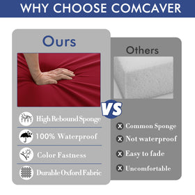Comcaver 30D sponge cushions provide lasting comfort and support.