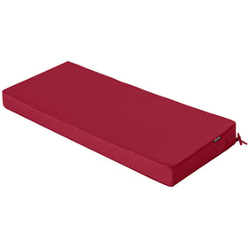 Comcaver bench cushion 42x18 with tie closure for secure outdoor seating.
