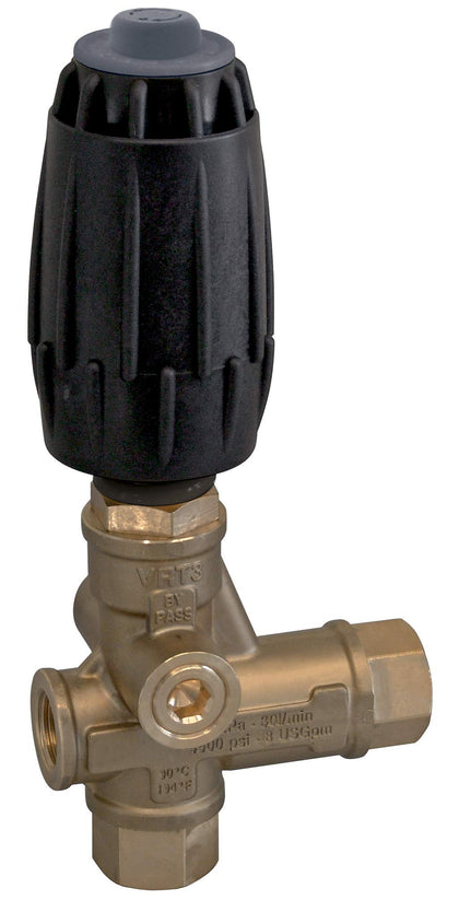 Comet VRT-3 unloader valve with adjustable pressure for high-PSI cleaning.