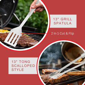 Comfilux ergonomic handles provide heat-resistant, comfortable grip
