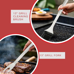 Comfilux 4-piece BBQ tool set, ideal gift for grill lovers