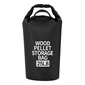 ComfyKit 25lb pellet storage bag holds up to 25 lb of fuel for easy BBQ prep.