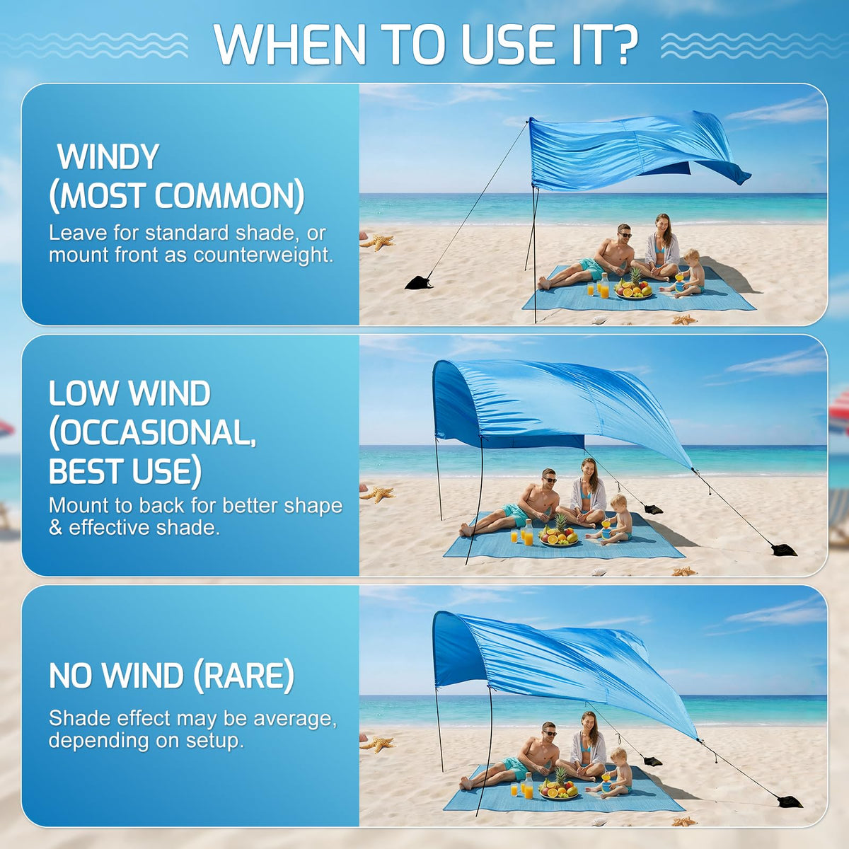 ComfyKit installation instruction guides easy setup for a portable shade kit.