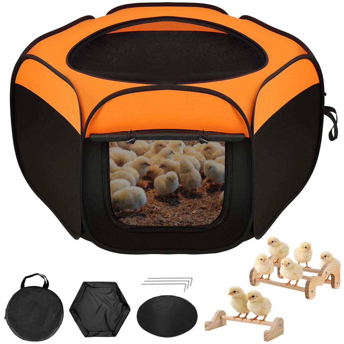 ComfyKit brooder box pop-up setup enables quick assembly and safe chick housing