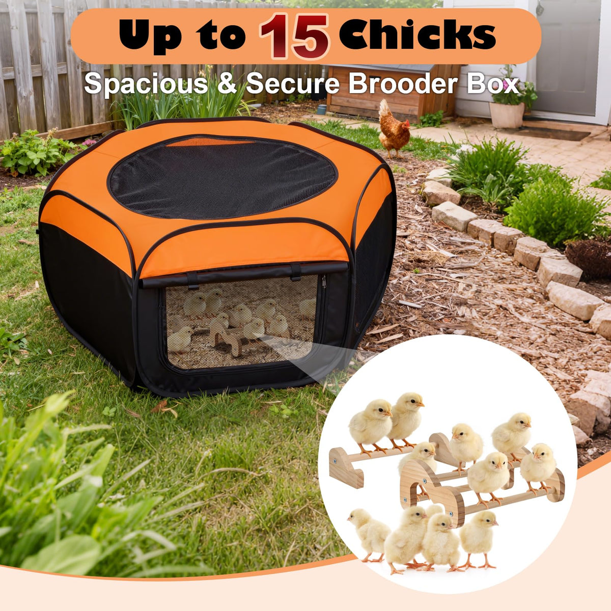 ComfyKit brooder box top cover offers shade and draft protection