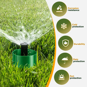 ComfyKit expandable design adapts to various sprinkler and light sizes.