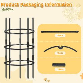ComfyKit metal-core PVC-frame ensures sturdy ground insertion for year-round outdoor use.