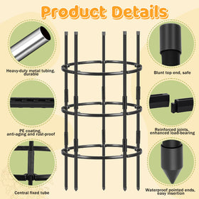 ComfyKit rings with plastic snap-lock allow easy resizing during plant growth.
