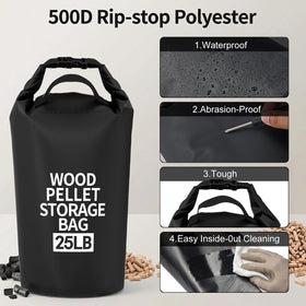 ComfyKit roll-top buckle closure keeps moisture out for drier fuel.